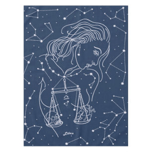Libra zodiac sign tablecloth