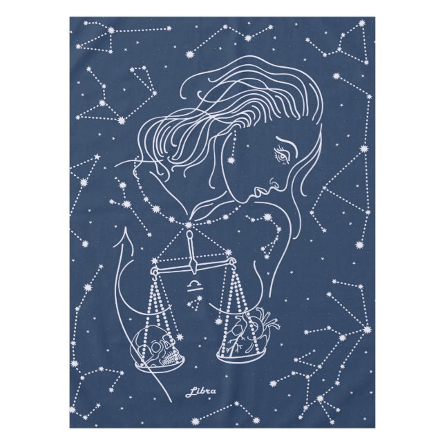 Libra zodiac sign tablecloth (Front)