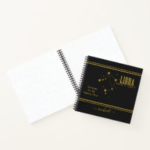 Libra Zodiac Star Sign Notebook