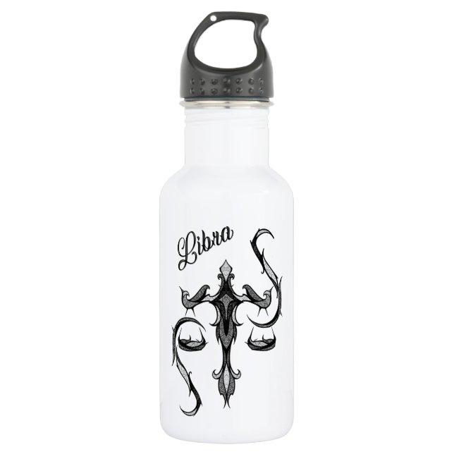Libra Zodiac Symbol 532 Ml Water Bottle (Front)