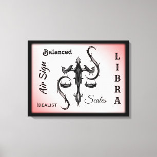 Libra Zodiac Symbol Canvas Print