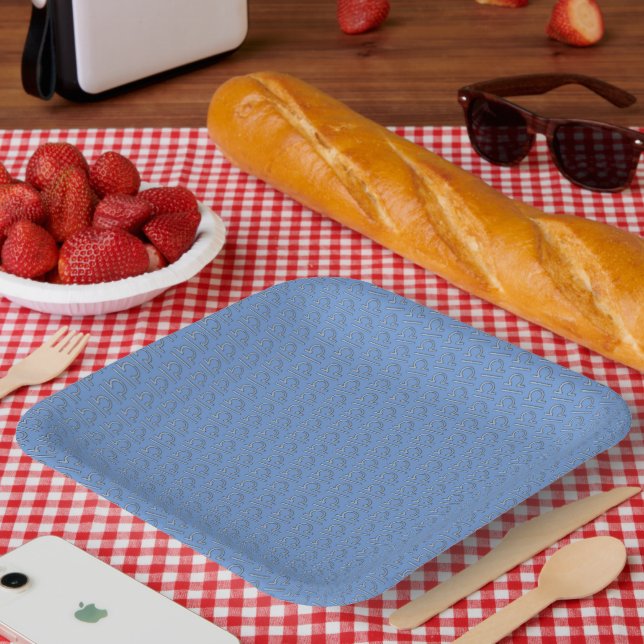 Libra Zodiac Symbol Element by Kenneth Yoncich Paper Plate (Picnic)