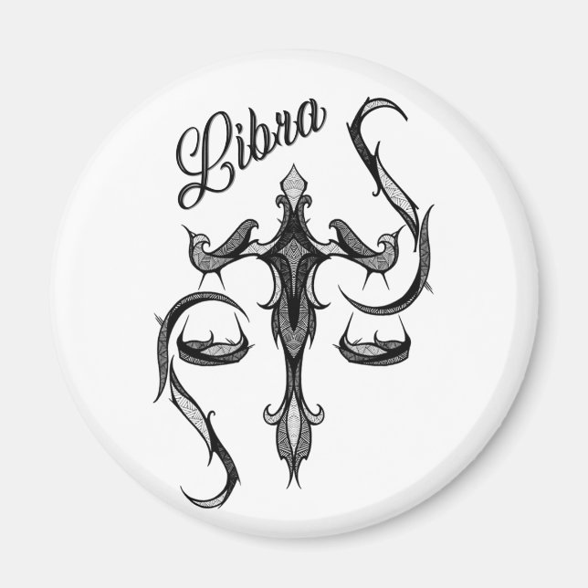 Libra Zodiac Symbol Magnet (Front)