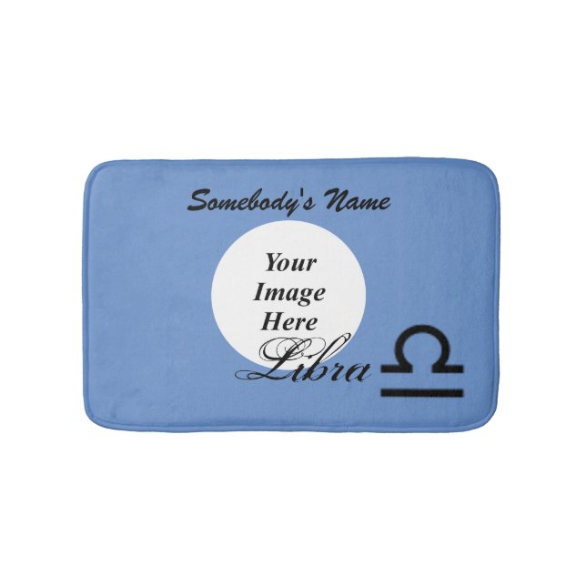 Libra Zodiac Symbol Standard by Kenneth Yoncich Bath Mat (Front)
