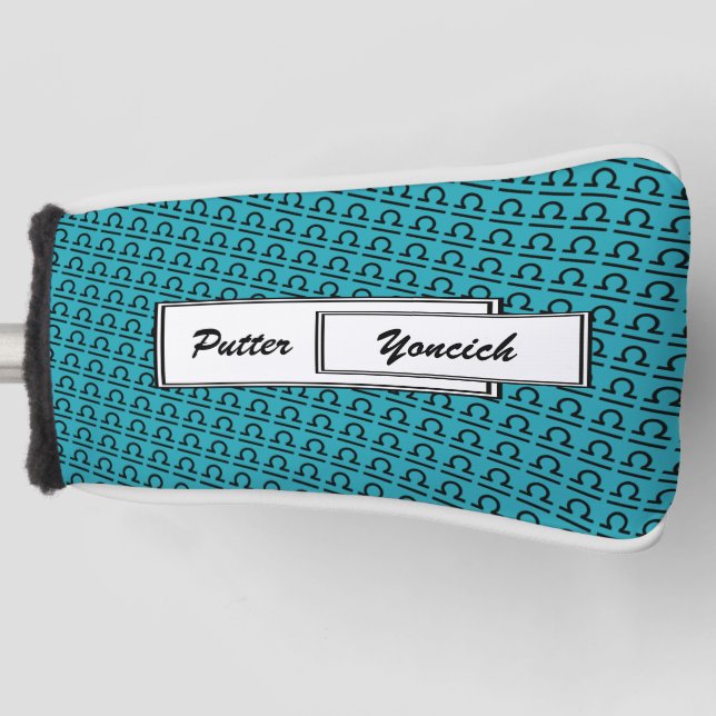 Libra Zodiac Symbol Standard by Kenneth Yoncich Golf Head Cover (Front)