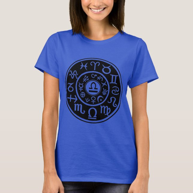 Libra Zodiac T-Shirt (Front)