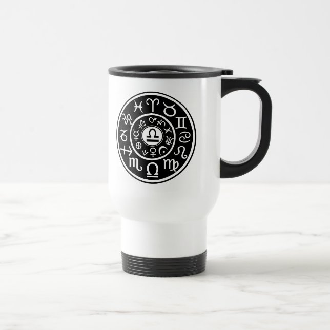 Libra - Zodiac Travel Mug (Right)
