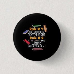 Librarian 3 Cm Round Badge