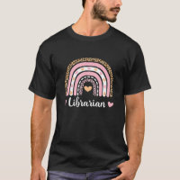 Librarian Boho Rainbow Leopard Back To School