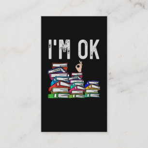 Librarian Book Reader Funny Book Lover Business Card