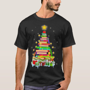 Librarian Book Readers Ornament Xmas Library Tree T-Shirt