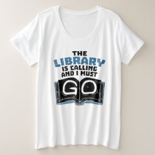 Librarian Books Reading Plus Size T-Shirt