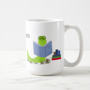 Librarian Bookworm Design Coffee Mug