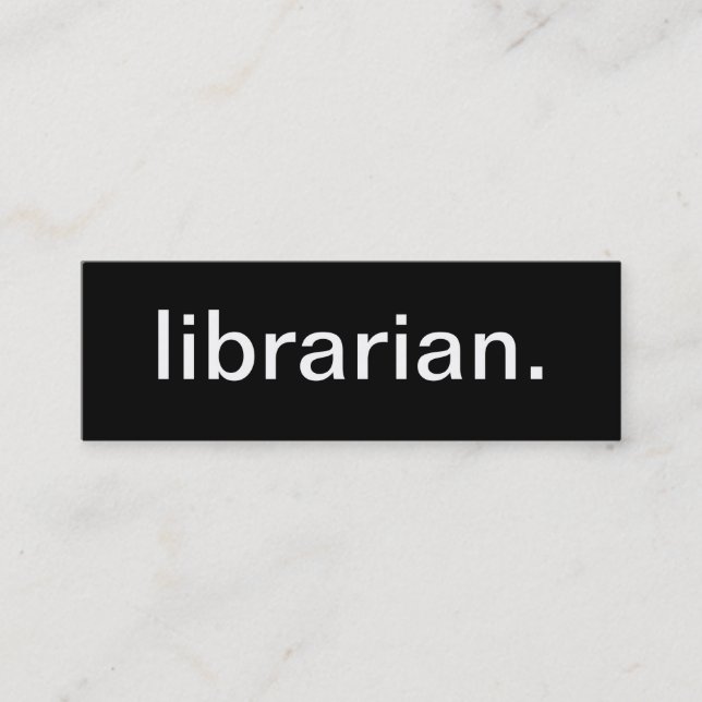 Librarian Business Card (Front)