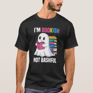 Librarian Cute Book Nerd Reading Books Ghost Libra T-Shirt