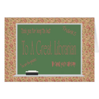 Librarian Day Card