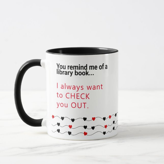 Librarian Gift | Funny Book Lover Mug (Left)