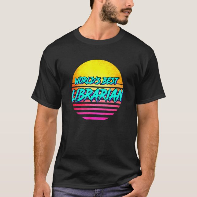 Librarian Idea Worlds Best Librarian T-Shirt (Front)