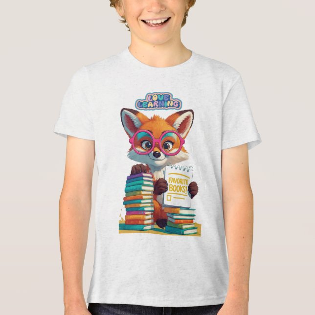 Librarian-in-Training Star Tri-Blend Shirt (Front)