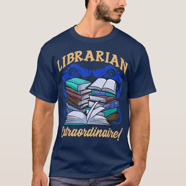 Librarian Inspired Library Related Bibliophile T-Shirt (Front)