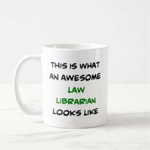 librarian law, awesome coffee mug