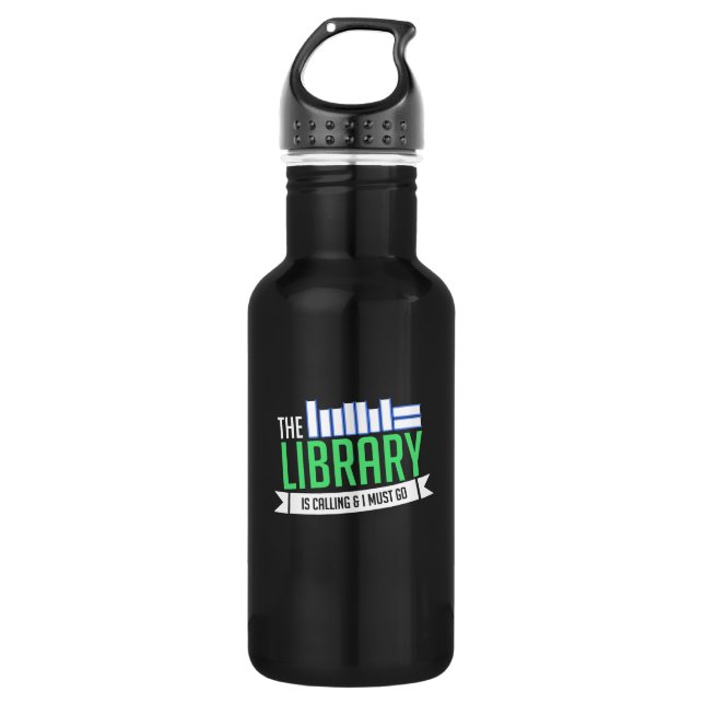 Librarian Library Books Gift 532 Ml Water Bottle (Front)