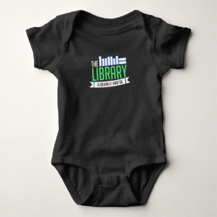 Librarian Library Books Gift Baby Bodysuit