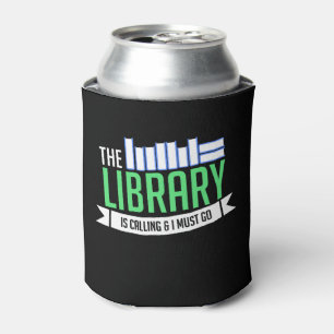 Librarian Library Books Gift Can Cooler