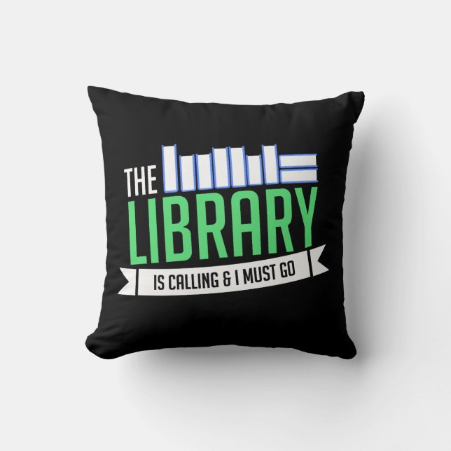 Librarian Library Books Gift Cushion (Front)