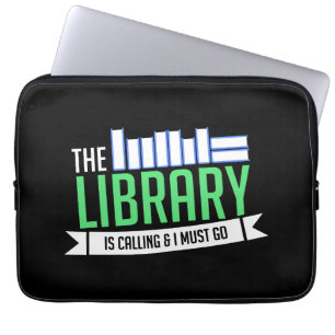 Librarian Library Books Gift Laptop Sleeve