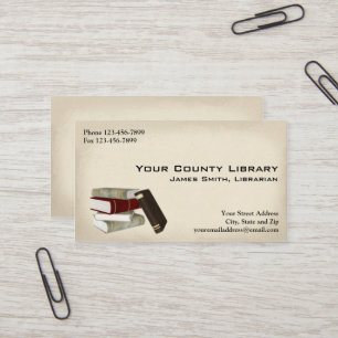 Librarian Library Business Card