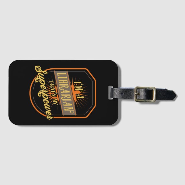 Librarian Luggage Tag (Front Horizontal)