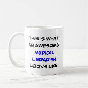 librarian medical, awesome coffee mug