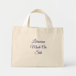 Librarian Mode On Funny tote Bag For Book Lovers