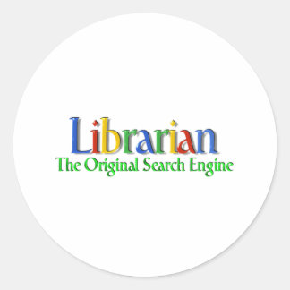 Librarian Original Search Engine Classic Round Sticker