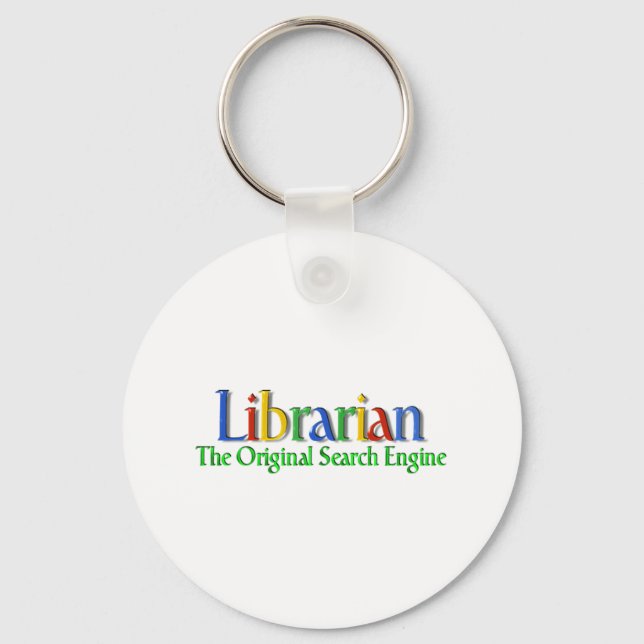 Librarian Original Search Engine Key Ring (Front)