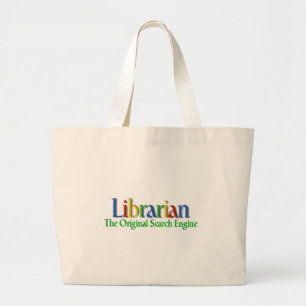 Librarian Original Search Engine Large Tote Bag