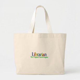 Librarian Original Search Engine Large Tote Bag