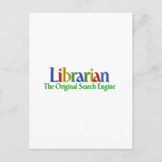 Librarian Original Search Engine Postcard