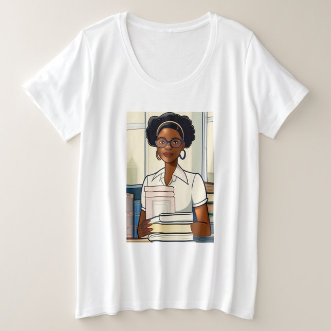 Librarian  plus size T-Shirt (Design Front)