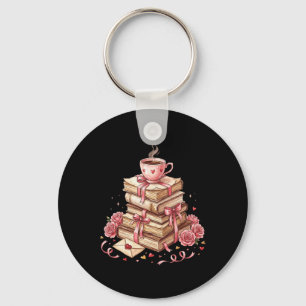 Librarian Reader Books Valentine Teacher Valentine Key Ring