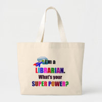 Librarian Superhero - Bold Colourful Text Design