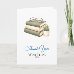 Librarian Thank You Won Trust Card