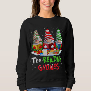 Librarian The Reading Gnomes Christmas Funny For B Sweatshirt