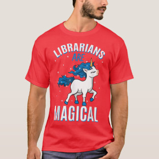 Librarians Are Magical Unicorn Job SMLS Profession T-Shirt