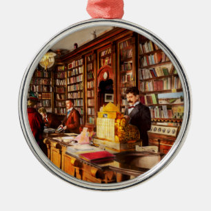 Library - A novel idea 1895 Metal Tree Decoration