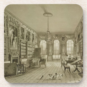 Library as Sitting Room, Cassiobury Park, c.1815, Coaster