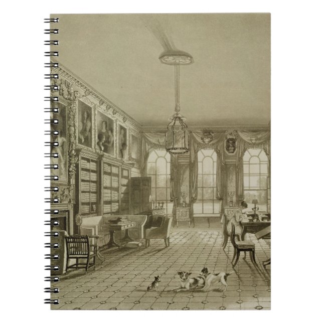 Library as Sitting Room, Cassiobury Park, c.1815, Spiral Notebook (Front)