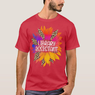 Library Assistant Sunflower T-Shirt