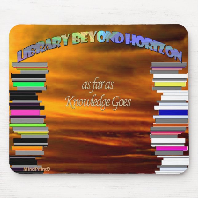 Library Beyond Horizon Mouse Pad (Front)